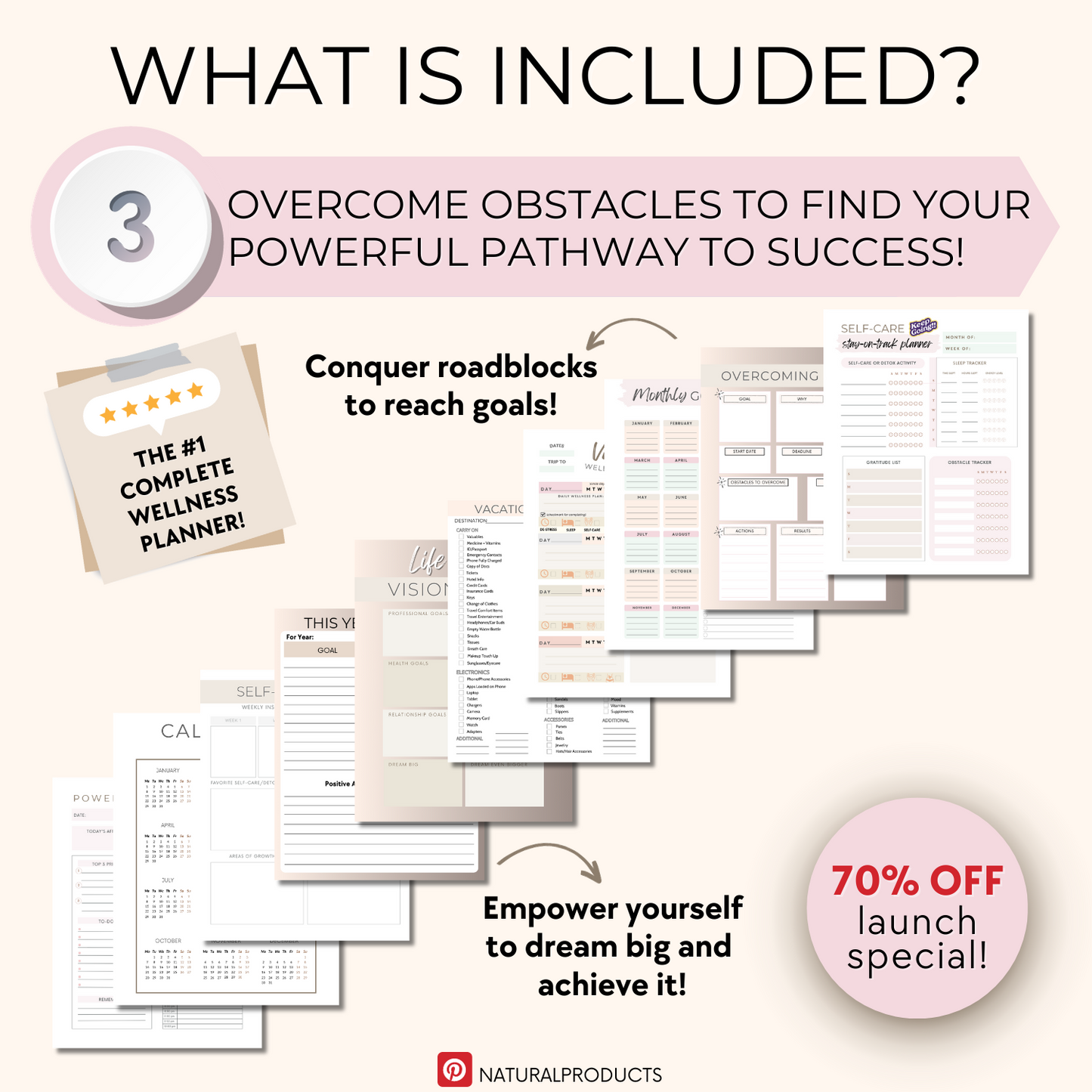 Self-Care, Detox and Fitness Planner and Guide